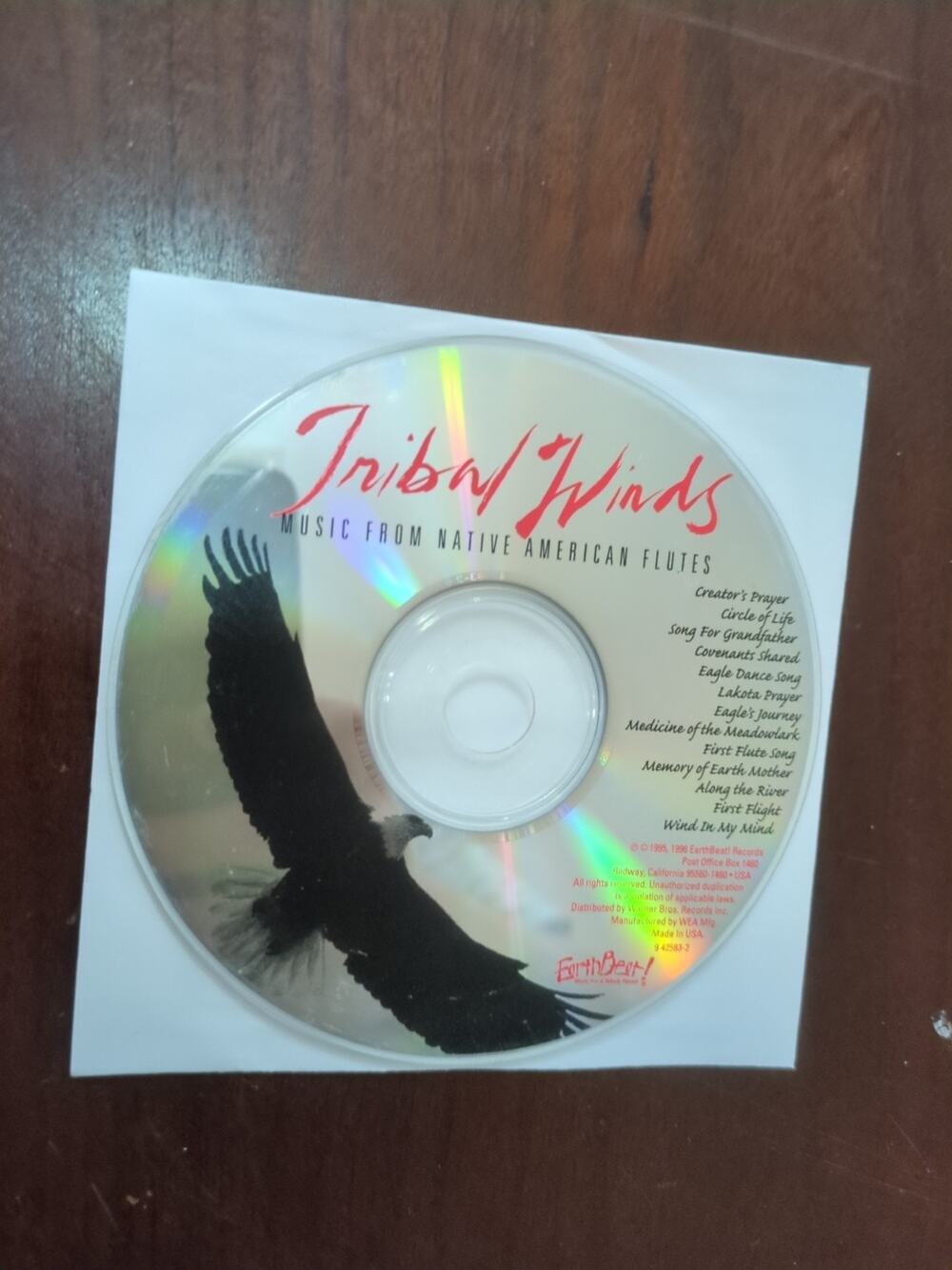 Tribal Winds: Music From Native American Flutes - Audio CD - disc only